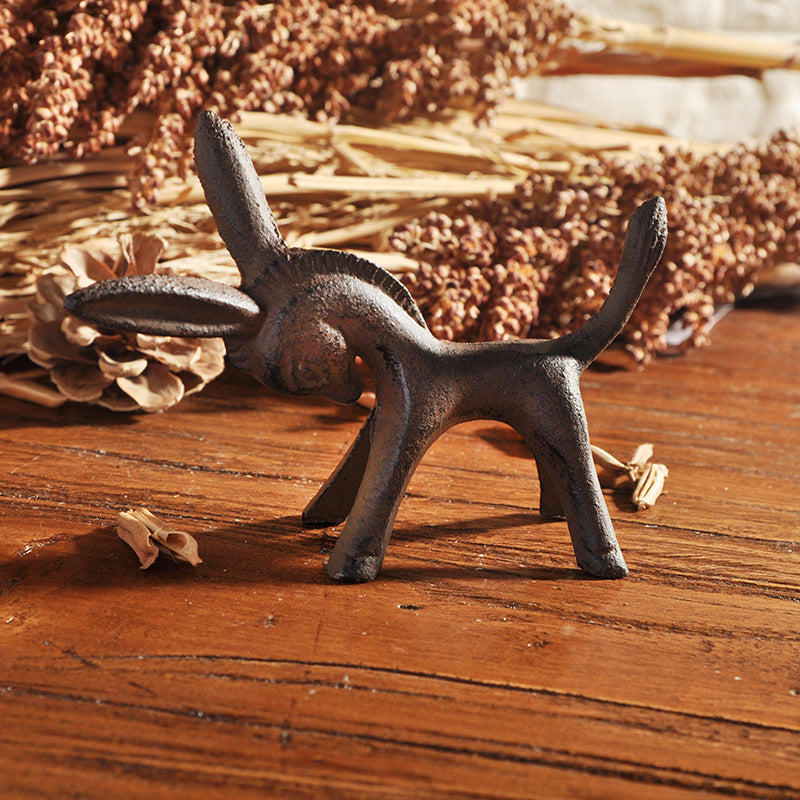 Cast Iron Donkey Figurine