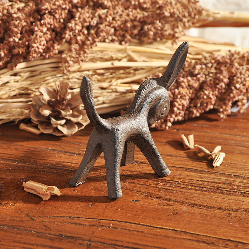 Cast Iron Donkey Figurine