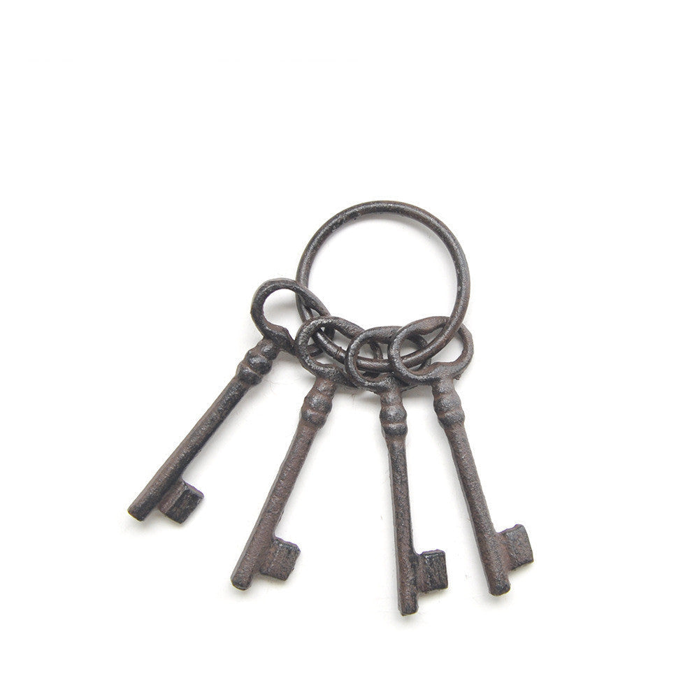 Cast Iron Keyring Decor
