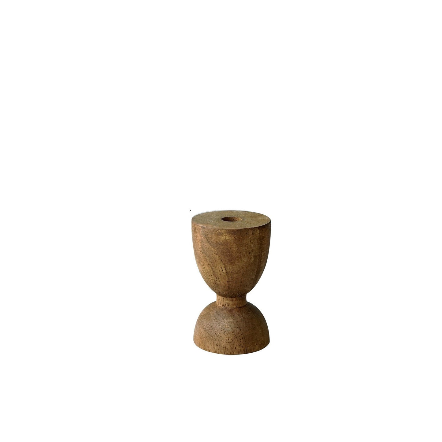 Hand-Turned Wood Candle Holders