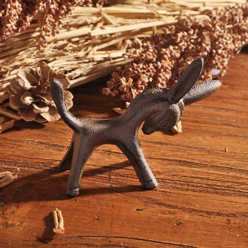 Cast Iron Donkey Figurine
