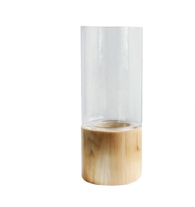 Glass & Wood Vase Collection