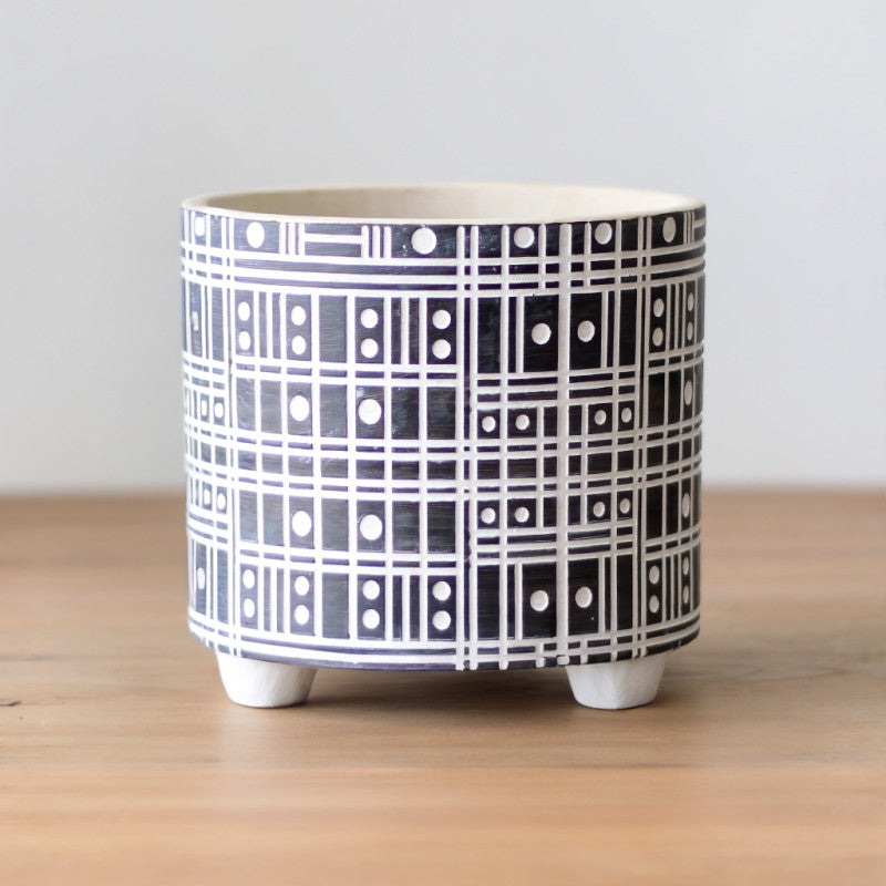 Patterned Ceramic Plant Pots
