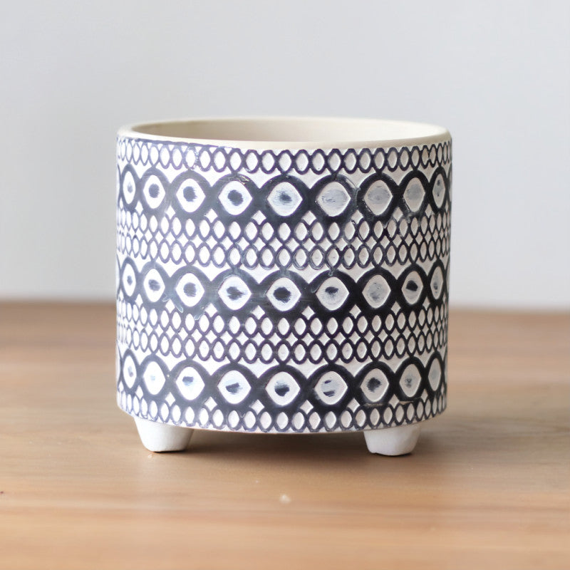 Patterned Ceramic Plant Pots
