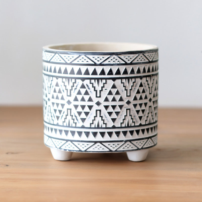 Patterned Ceramic Plant Pots