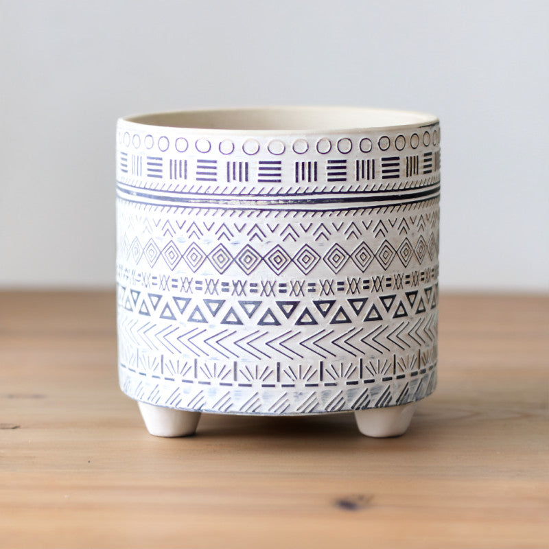 Patterned Ceramic Plant Pots